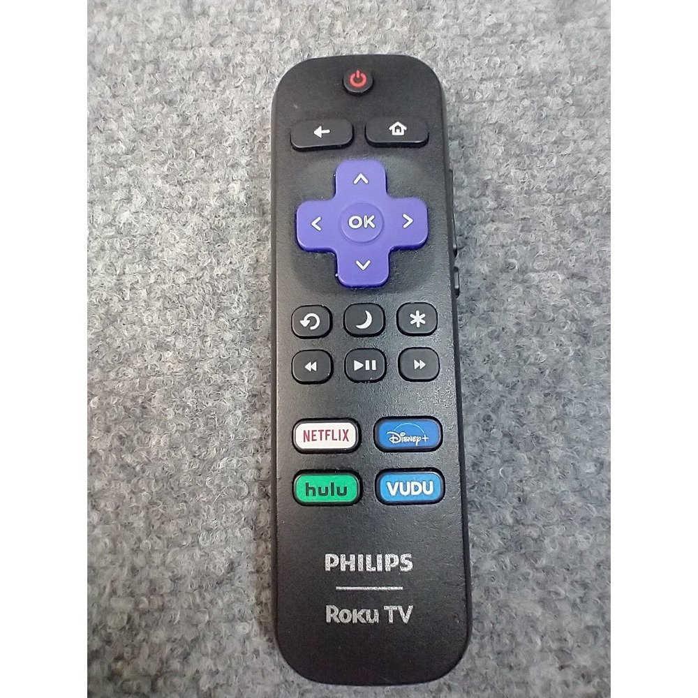 Philips Roku TV Remote Control RC-ALIR 3226000856 Netflix Disney+ Hulu Vudu